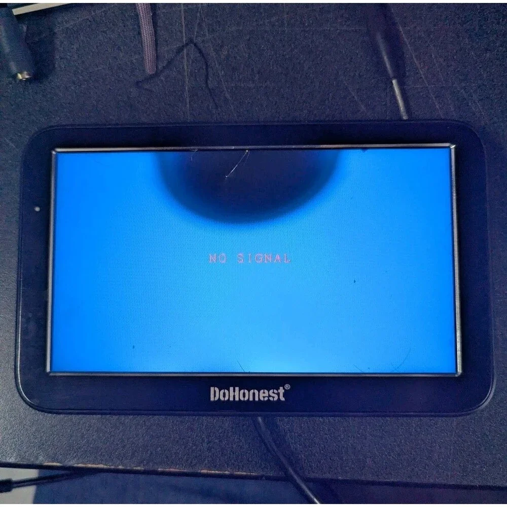 CRACKED SCREEN - DoHonest V9 Backup Camera Monitor Display LCD Video 12V TESTED